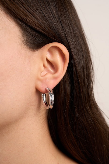 Heliophilia Silver Pendientes de Plata con Recubrimiento de Laca
